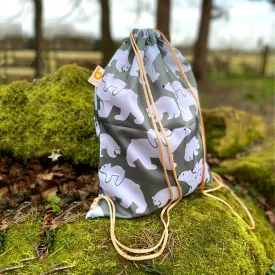 Drawstring Bag - POLAR BEARS