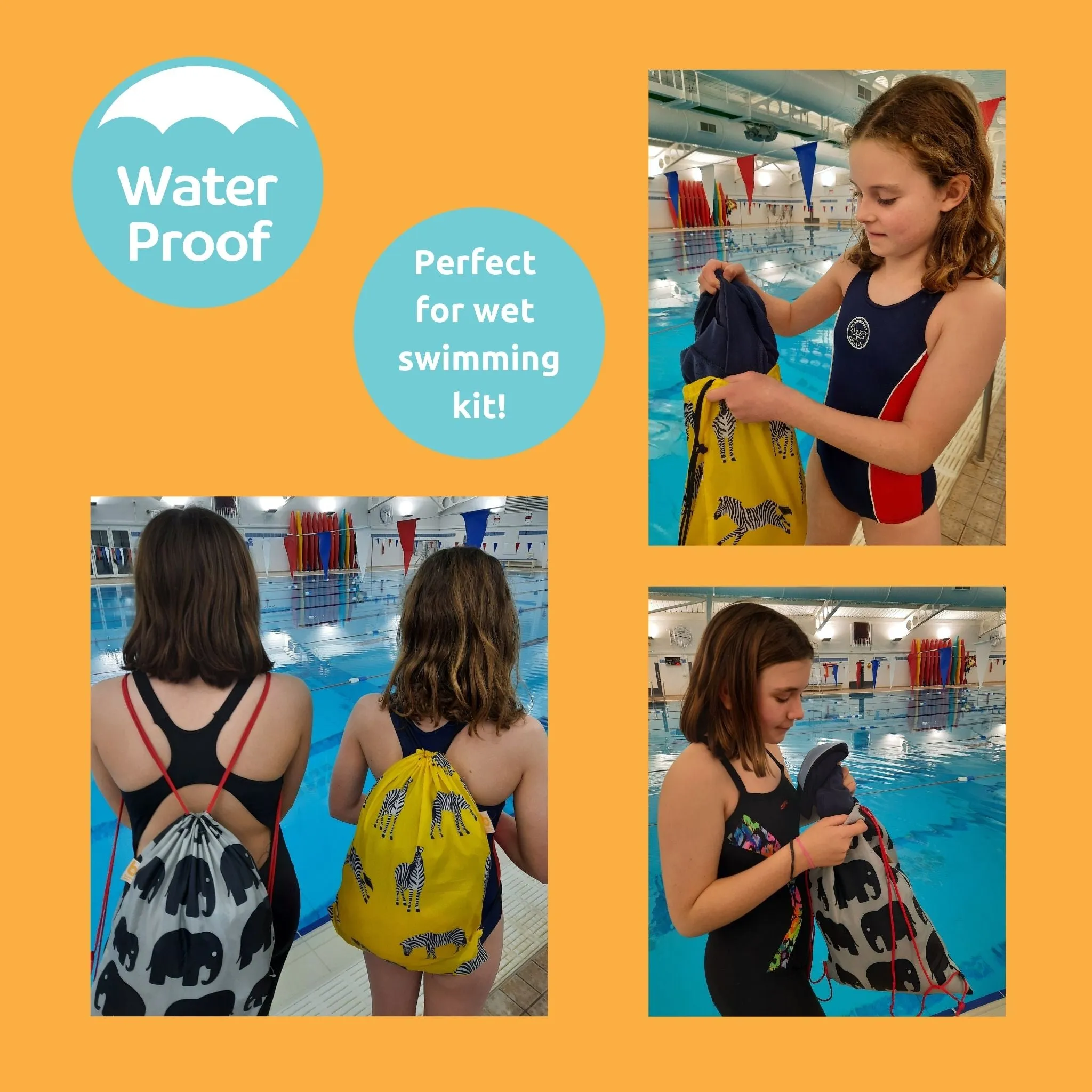 Drawstring Bag - POLAR BEARS